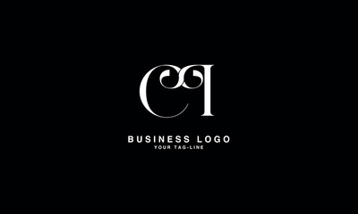 CI, IC, C, I, Abstract Letters Logo Monogram
