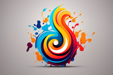 Bold and colorful logo design reflecting the dynamic nature of creative expression and artistic innovation.
