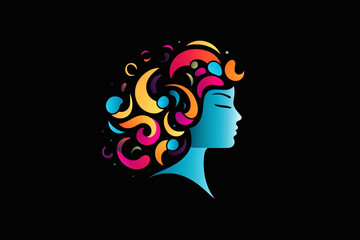 Bold and colorful logo design capturing the vibrancy and dynamism of creative thought and innovation.