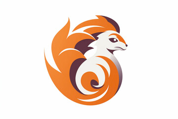 Agile squirrel icon, with its bushy tail and curious expression, symbolizing adaptability and resourcefulness.