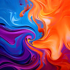 Obraz premium Abstract background featuring swirling hues of blue and purple intermingling with sporadic bursts
