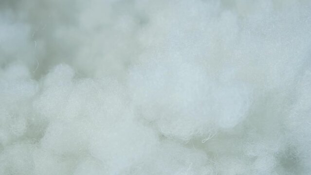 Holofiber synthetic pillow filler close-up.