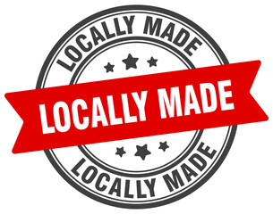 Fototapeta premium locally made stamp. locally made label on transparent background. round sign