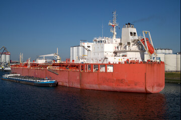 Tanker during bunkering