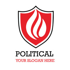 Political capitol logo design.