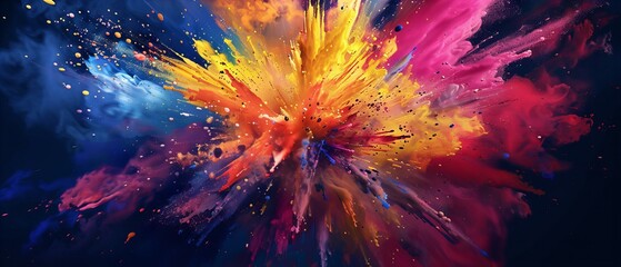 red and blue abstract