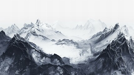 Obraz premium snow covered mountains