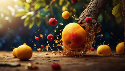 nuance fruit in a new look  - obrazy, fototapety, plakaty