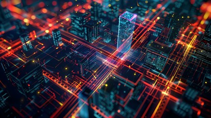 Obraz premium abstract background of lights