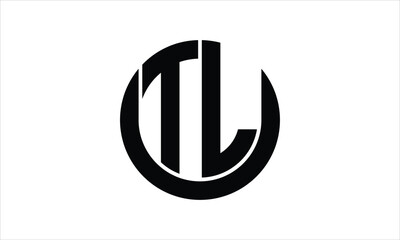 TL initial letter circle icon gaming logo design vector template. batman logo, sports logo, monogram, polygon, war game, symbol, playing logo, abstract, fighting, typography, icon, minimal, wings logo