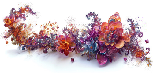 A digital art piece focusing on the subclass of flavonoid sulfates, with intricate details,...