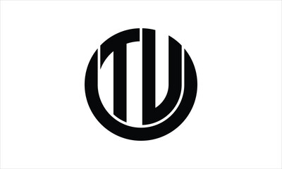 TU initial letter circle icon gaming logo design vector template. batman logo, sports logo, monogram, polygon, war game, symbol, playing logo, abstract, fighting, typography, icon, minimal, wings logo