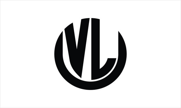 VL initial letter circle icon gaming logo design vector template. batman logo, sports logo, monogram, polygon, war game, symbol, playing logo, abstract, fighting, typography, icon, minimal, wings logo