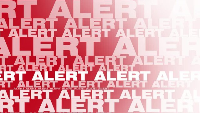 Threatening red background with attention grabbing text alert high priority warning of serious danger