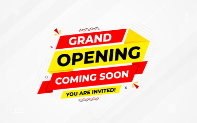 Opening Soon banner template vector design. Online shop opening background, Special Discount marketing poster design for web and Social. sale banner vector template Design.