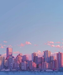 USA- Washington State- Seattle- Skyline at sunset
