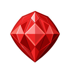 red ruby diamond gem stone