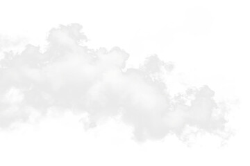 Obraz premium realistic cloud fog overlay isolated on the transparent background