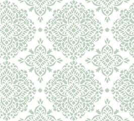 Seamless damask pattern medallion pattern vector repeat file boho style tile artwork small pattern