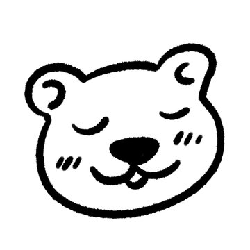bear cartoon cute clip art design