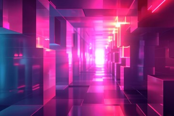 Abstract 3d Futuristic glowing Background for design