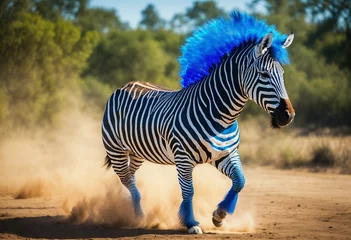 Foto op Canvas zebras in the serengeti park © Usama