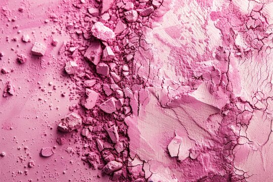 Beauty pink make-up powder product texture as abstract makeup cosmetic background