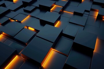 Minimalistic Abstract 3D Glowing Background design