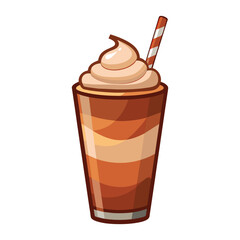 Decadent Chocolate Delight Isolated Milkshake
