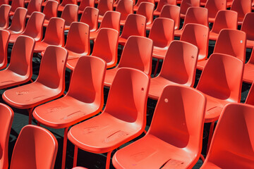 Fototapeta premium Minimalist chair background between lights and shadows