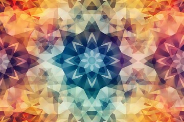 abstract stained window background. Generative AI