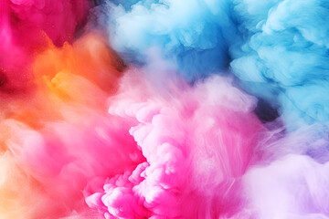 Colorful powder background, abstract background. Generative Ai