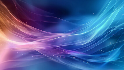 Modern abstract background with wavy glowing lines in vibrant colors