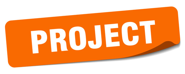 project sticker. project label