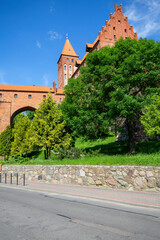 13th century medieval Kwidzyn Castle, monumental brick gothic castle, Kwidzyn, Poland