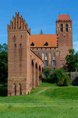 13th century medieval Kwidzyn Castle, monumental brick gothic castle, Kwidzyn, Poland