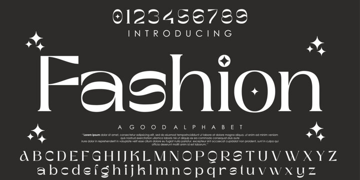  Fashion Luxury font alphabet. Creative Minimal modern urban sport fashion futuristic font. vector illustration eps 10