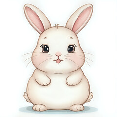 Adorable bunny, expressive eyes, and endearing poses, perfect for creating charming and lighthearted Easter-themed content - generated by ai