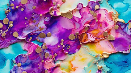 Colorful Alcohol Ink Textures, pattern