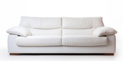 Fototapeta premium White background isolates side view of sofa.