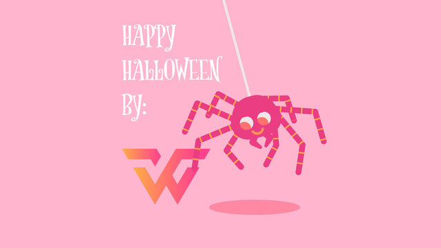 Halloween Spider Swinging Logo Reveal