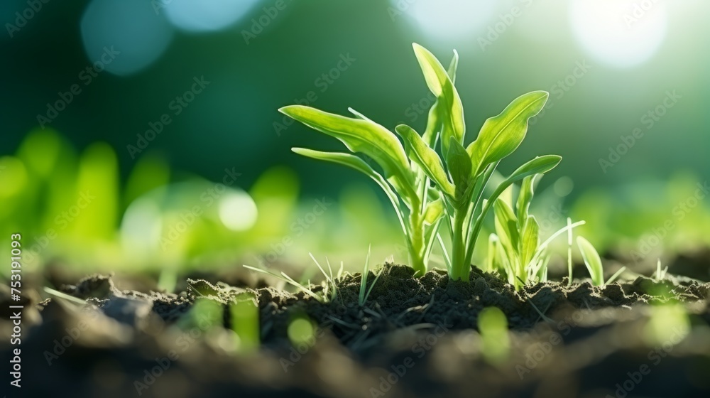 Poster agribusiness scene for presentation slide generative ai