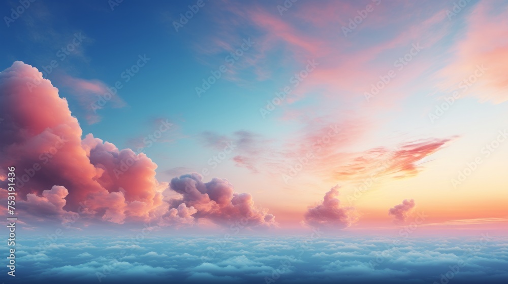 Poster atmospheric sciences: blurred scene for presentation slide generative ai