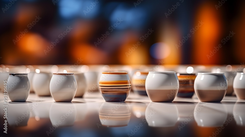 Poster ceramic engineering: blurred scene for professional presentation generative ai