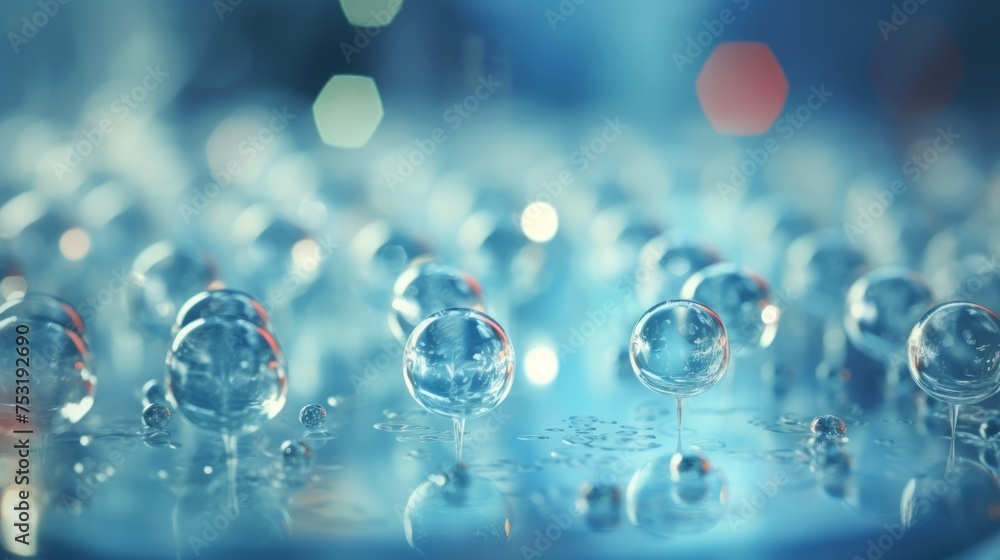 Aufkleber stem cell research: blurred scene for presentation slide generative ai