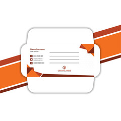 vector envelope template. opened envelope lying background.
