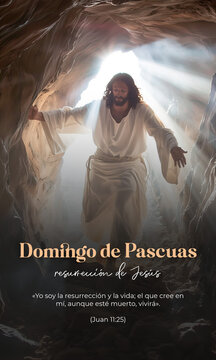 Domingo de Pascua. Resurrecci&oacute;n Jesucristo en Semana Santa. Cristo ha resucitado
