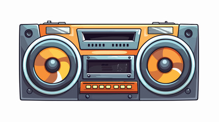 Noise volume icon cartoon vector. Auto cd front. Aco