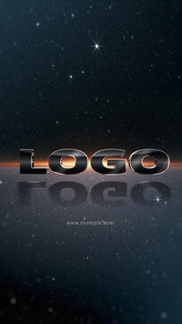 Simple Dark Logo Reveal Vertical Stories Opener for Social Media