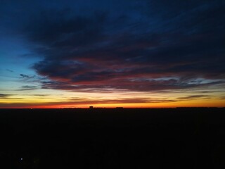 Obraz premium sunset in the city